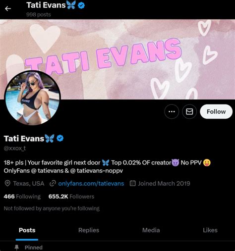 tati evans only fans leaks|Tati Evans (@funwithtati) • Instagram photos and videos